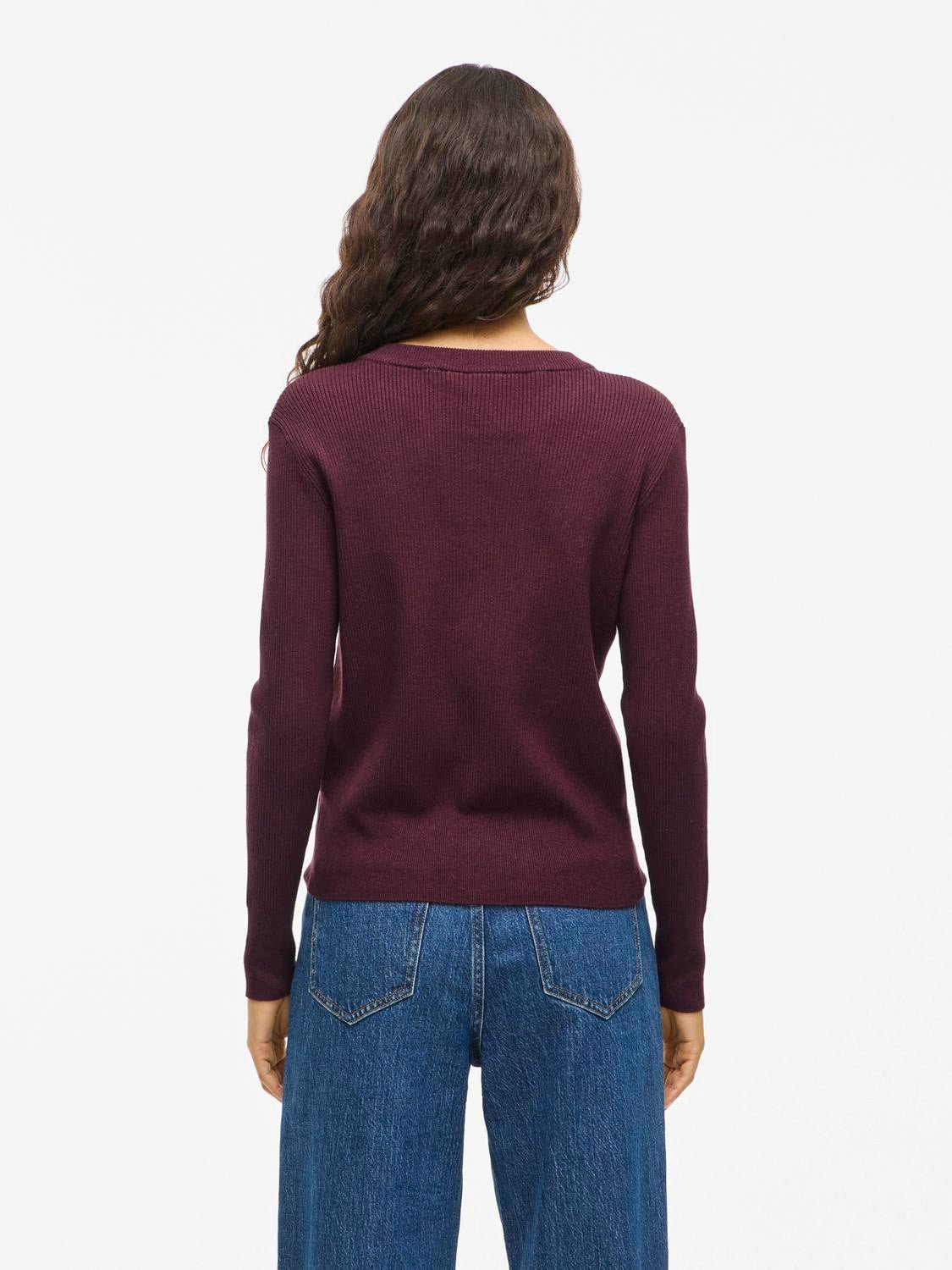 VICOMFY Pullover - Fig - VERO MODA & VILA Bergvik